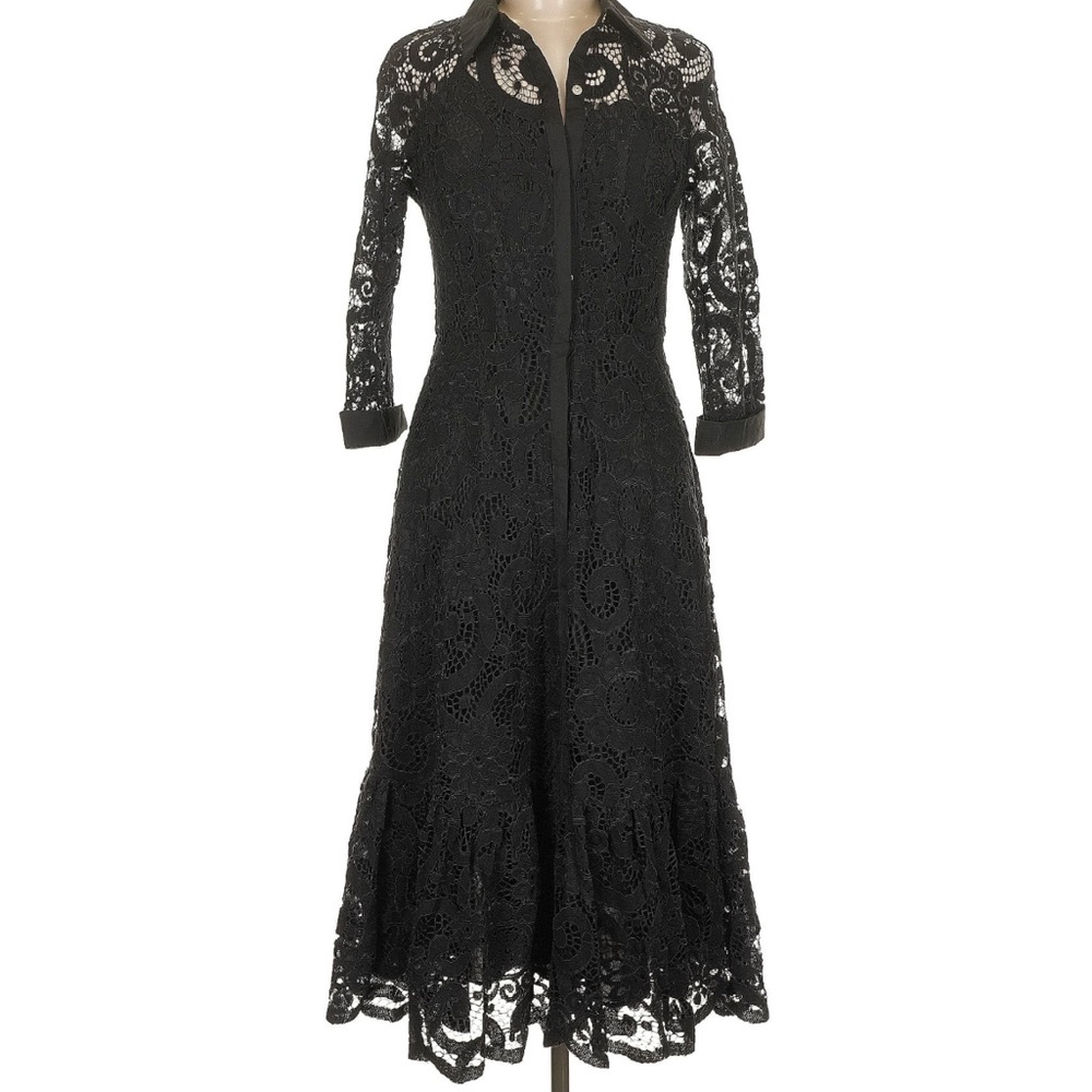 Elegant Black Lace Dress